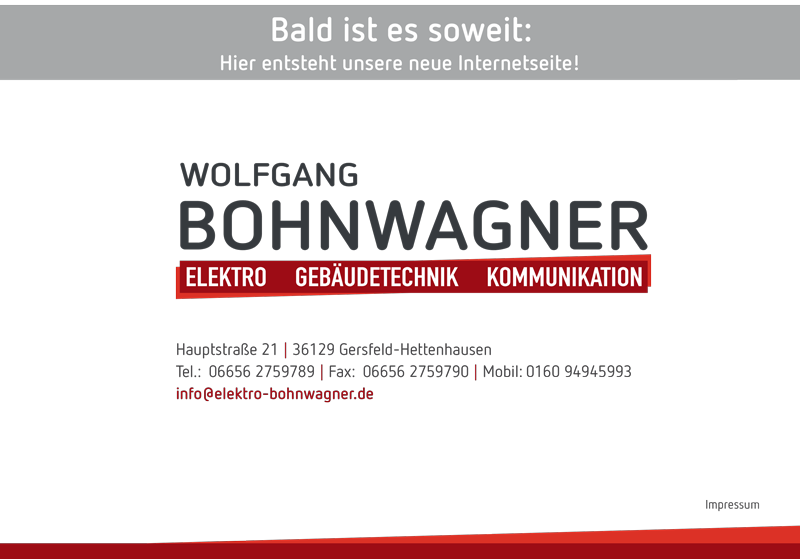 Elektro Bohnwagner